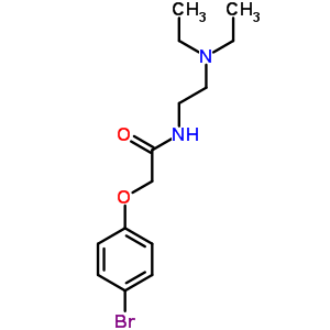 2-(P-bromophenoxy)-n-(2-(diethylamino)ethyl)acetamide Structure,38521-23-2Structure