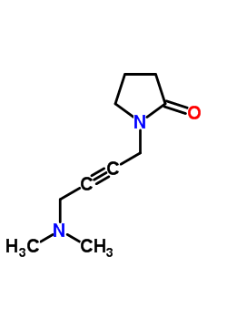 1-(4-Dimethylamino-but-2-ynyl)-pyrrolidin-2-one Structure,3854-02-2Structure