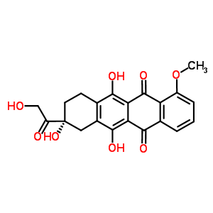 6,9,11-Trihydroxy-9-(2-hydroxyacetyl)-4-methoxy-8,10-dihydro-7h-tetracene-5,12-dione Structure,38554-25-5Structure