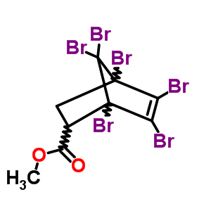 Methyl 1,2,3,4,7,7-hexabromobicyclo[2.2.1]hept-2-ene-6-carboxylate Structure,38575-63-2Structure