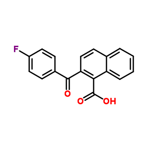 2-(4-Fluorobenzoyl)naphthalene-1-carboxylic acid Structure,3870-15-3Structure