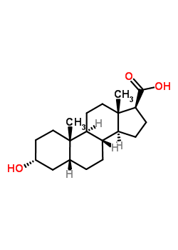 (3R,5r,8r,9s,10s,13s,14s,17s)-3-hydroxy-10,13-dimethyl-2,3,4,5,6,7,8,9,11,12,14,15,16,17-tetradecahydro-1h-cyclopenta[a]phenanthrene-17-carboxylic acid Structure,38775-99-4Structure