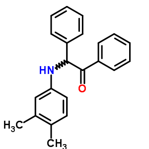 Ethanone,2-[(3,4-dimethylphenyl)amino]-1,2-diphenyl- Structure,38829-51-5Structure