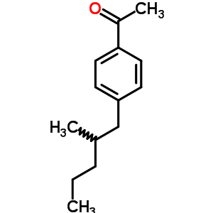 Ethanone,1-[4-(2-methylpentyl)phenyl]- Structure,38861-81-3Structure