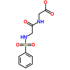 (2-Benzenesulfonylamino-acetylamino)-acetic acid Structure,389070-77-3Structure