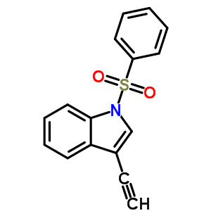 1-Benzenesulfonyl-3-ethynyl-1h-indole Structure,389122-86-5Structure