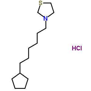 3-(6-Cyclopentylhexyl)thiazolidine hydrochloride Structure,38920-84-2Structure