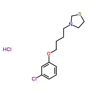 3-(4-(3-Chlorophenoxy)butyl)thiazolidine hydrochloride Structure,38920-91-1Structure