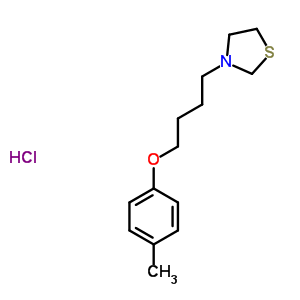 3-(4-(对甲苯氧基)丁基)噻唑烷盐酸盐结构式_38920-92-2结构式