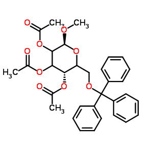 Methyl 6-o-trityl-2,3,4-tri-o-acetyl-alpha-d-galactopyranoside Structure,38982-56-8Structure