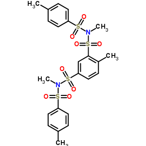 N,n,4-trimethyl-n,n-bis-(4-methylphenyl)sulfonyl-benzene-1,3-disulfonamide Structure,3905-00-8Structure