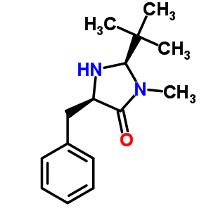 (2R,5r)-(+)-2-叔丁基-3-甲基-5-苄基-4-咪唑啉酮结构式_390766-89-9结构式