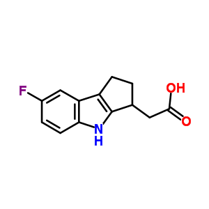 2-(7-Fluoro-1,2,3,4-tetrahydrocyclopentabindol-3-yl)acetic acid Structure,393509-22-3Structure