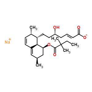 2,3-Dehydrosimvastatin acid sodium salt Structure,393825-04-2Structure