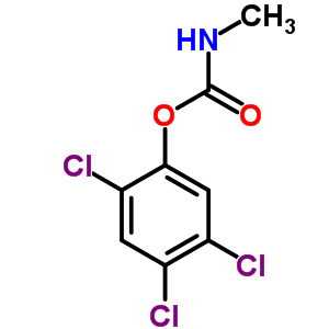 2,4,5-三氯苯酚 1-(N-甲基氨基甲酸酯)结构式_3942-57-2结构式