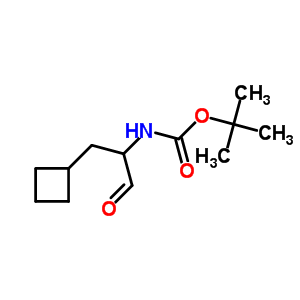 Tert-butyl(1-cyclobutyl-3-oxopropan-2-yl)carbamate Structure,394735-19-4Structure