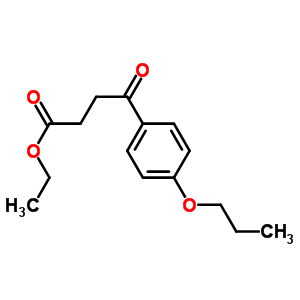 Ethyl 4-oxo-4-(4-n-propoxyphenyl)butyrate Structure,39496-81-6Structure