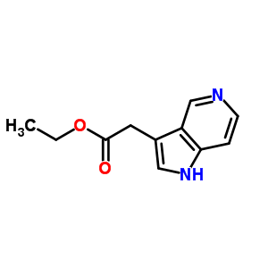 1H-pyrrolo[3,2-c]pyridine-3-acetic acid ethyl ester Structure,39676-16-9Structure