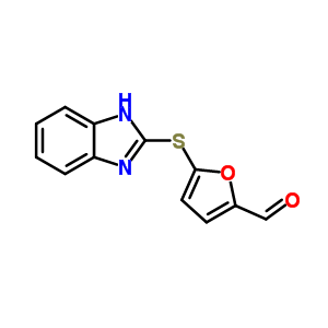 5-(1H-苯并咪唑-2-基磺酰基)-呋喃-2-甲醛结构式_39689-08-2结构式