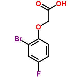 (2-Bromo-4-fluoro-phenoxy)-acetic acid Structure,399-40-6Structure