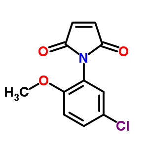 1-(5-氯-2-甲氧基苯基)-吡咯-2,5-二酮结构式_39900-81-7结构式