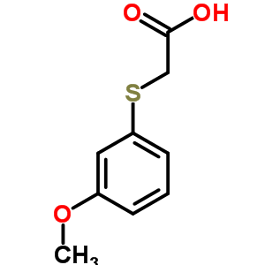 (3-Methoxy-phenylsulfanyl)-acetic acid Structure,3996-32-5Structure