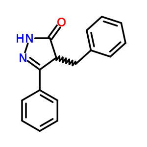 4-Benzyl-5-phenyl-2,4-dihydropyrazol-3-one Structure,40115-65-9Structure