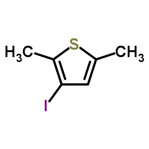 3-碘-2,5-二甲基噻吩结构式_40197-02-2结构式