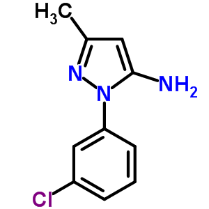 2-(3-Chloro-phenyl)-5-methyl-2h-pyrazol-3-ylamine Structure,40401-41-0Structure