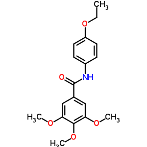 Benzamide,n-(4-ethoxyphenyl)-3,4,5-trimethoxy- Structure,4043-16-7Structure