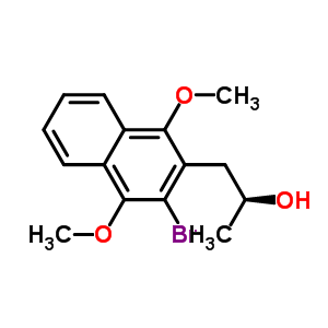 (S)-1-(3-bromo-1,4-dimethoxy-naphthalen-2-yl)-propan-2-ol Structure,404909-58-6Structure