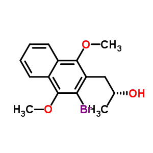 (R)-1-(3-bromo-1,4-dimethoxy-naphthalen-2-yl)-propan-2-ol Structure,404909-82-6Structure