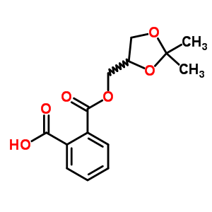 2-{[(2,2-Dimethyl-1,3-dioxolan-4-yl)methoxy]carbonyl}benzoic acid Structure,40630-71-5Structure