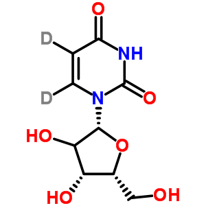 尿苷-5,6-d2结构式_40632-21-1结构式