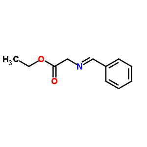 ([1-Phenyl-meth-(e)-ylidene]-amino)-acetic acid ethyl ester Structure,40682-54-0Structure