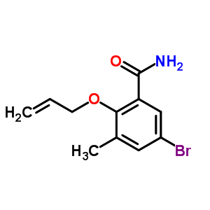 5-Bromo-3-methyl-2-(prop-2-en-1-yloxy)benzamide Structure,40912-97-8Structure