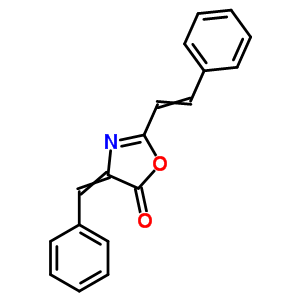 5(4H)-oxazolone, 2-(2-phenylethenyl)-4-(phenylmethylene)- Structure,40913-25-5Structure