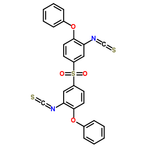 2-Isothiocyanato-4-(3-isothiocyanato-4-phenoxy-phenyl)sulfonyl-1-phenoxy-benzene Structure,40939-81-9Structure