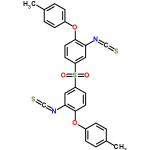 Benzene,1,1-sulfonylbis[3-isothiocyanato-4-(4-methylphenoxy)- Structure,40939-83-1Structure