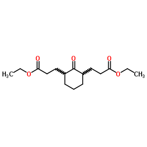 Ethyl 3-[3-(2-ethoxycarbonylethyl)-2-oxo-cyclohexyl]propanoate Structure,4095-03-8Structure