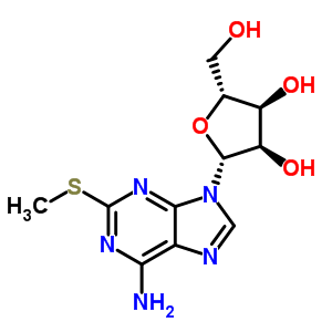 2-甲基硫腺苷结构式_4105-39-9结构式