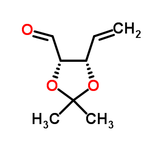 2,2-Dimethyl-5-vinyl-[1,3]dioxolane-4-carbaldehyde Structure,4105-60-6Structure