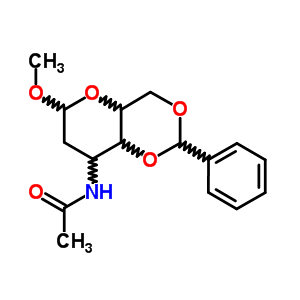 Methyl 3-Acetamido-4,6-O-Benzylidene-2,3-Dideoxy-alpha-D-Arabino -Hexopyranoside Structure,4115-63-3Structure