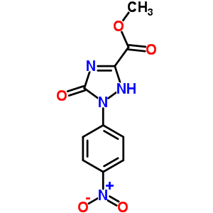 Methyl 1-(4-nitrophenyl)-5-oxo-2,5-dihydro-1h-1,2,4-triazole-3-carboxylate Structure,412314-66-0Structure