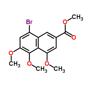 8-Bromo-4,5,6-trimethoxy-2-naphthalenecarboxylic acid methyl ester Structure,4147-32-4Structure