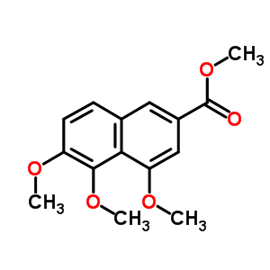 4,5,6-Trimethoxy-2-naphthalenecarboxylic acid methyl ester Structure,4147-34-6Structure