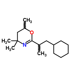 2-(2-Cyclohexyl-1-methylethyl)-4,4,6-trimethyl-5,6-dihydro-4h-1,3-oxazine Structure,41625-76-7Structure