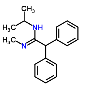 N-methyl-2,2-diphenyl-n-propan-2-yl-ethanimidamide Structure,4172-78-5Structure