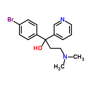 α-(4-bromophenyl)-α-[2-(dimethylamino)ethyl]-3-pyridinemethanol Structure,41910-98-9Structure