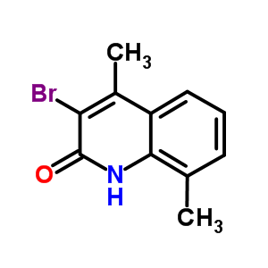 3-Bromo-4,8-dimethyl-1h-quinolin-2-one Structure,41968-62-1Structure